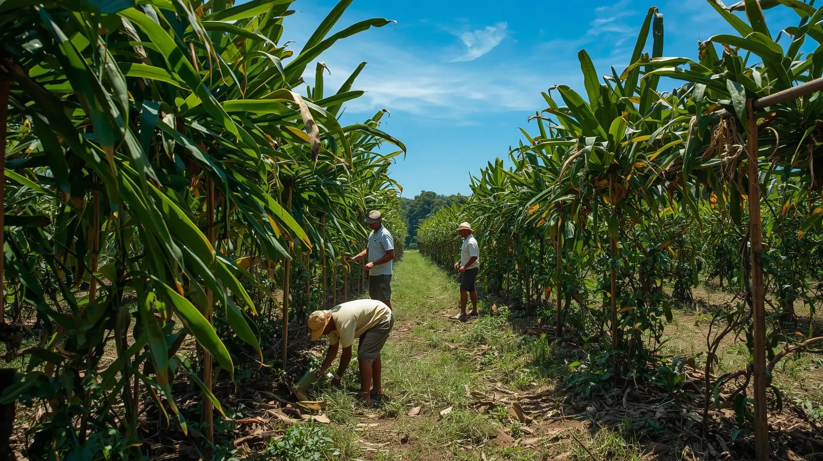 Plantation de vanille à Madagascar avec des cultivateurs locaux – certification bio et export – My Spices Land